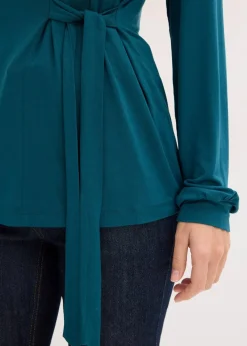 Damen bonprix Shirts & Tops|Nachhaltigere Materialien|Langarmshirt aus softem Viskose-Mix