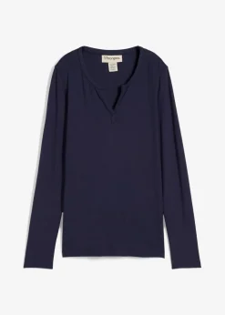 Damen bonprix Shirts & Tops|Nachhaltigere Materialien|Langarmshirt aus softem Viskose Mix