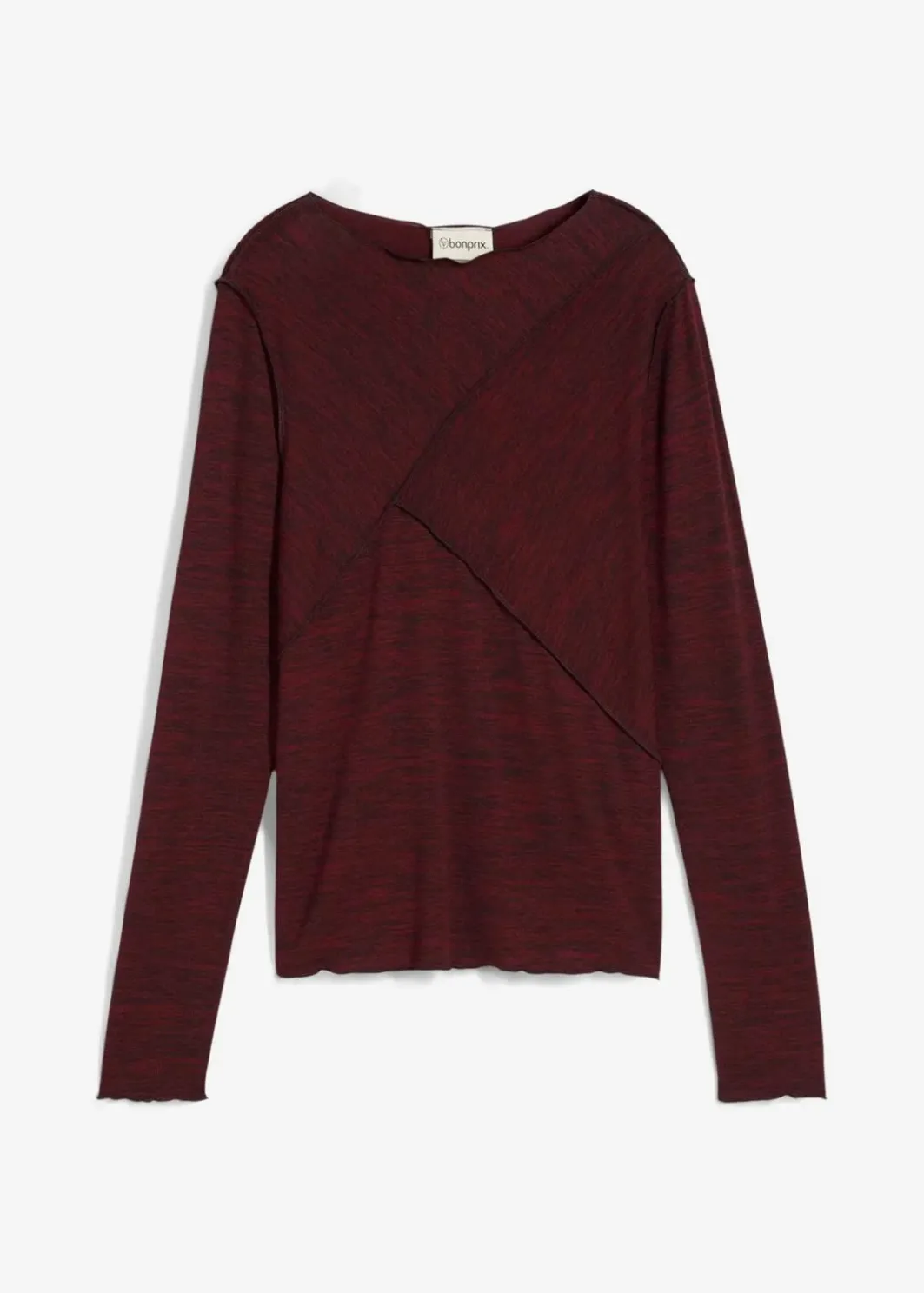 Damen bonprix Shirts & Tops|Langarmshirt aus softem Viskose-Mix
