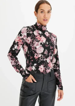 Outlet Langarmshirt aus softem Viskose-Mix Damen Nachhaltigere Materialien|Shirts & Tops