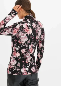 Outlet Langarmshirt aus softem Viskose-Mix Damen Nachhaltigere Materialien|Shirts & Tops