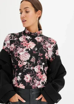 Outlet Langarmshirt aus softem Viskose-Mix Damen Nachhaltigere Materialien|Shirts & Tops
