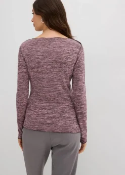 Hot Langarmshirt aus softem Viskose-Mix Damen Shirts & Tops