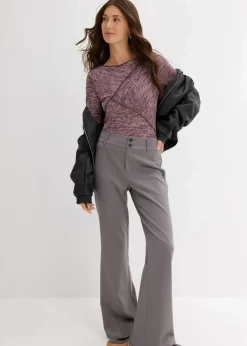 Hot Langarmshirt aus softem Viskose-Mix Damen Shirts & Tops