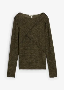 Damen bonprix Shirts & Tops|Langarmshirt aus softem Viskose-Mix