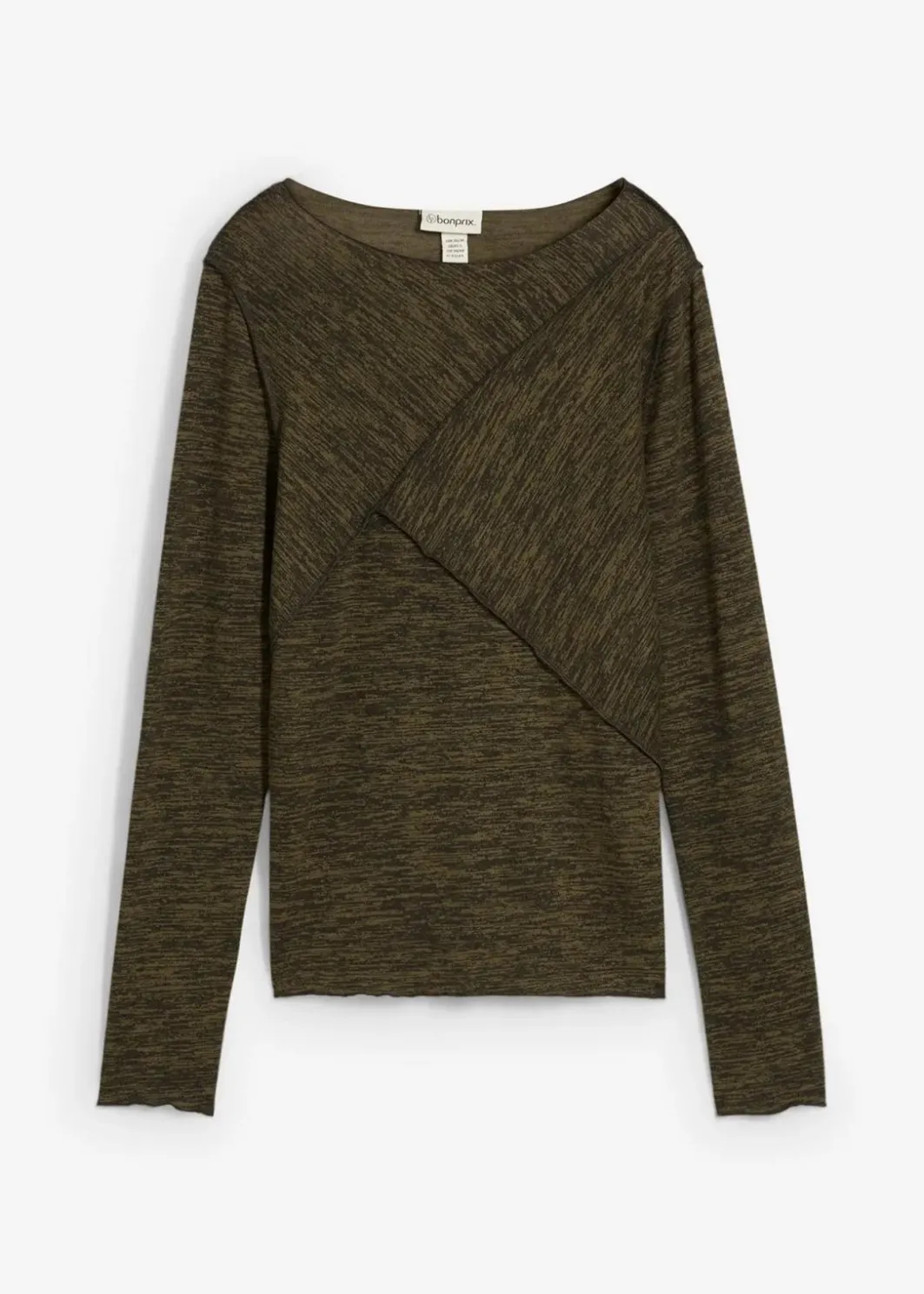 Damen bonprix Shirts & Tops|Langarmshirt aus softem Viskose-Mix
