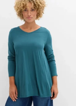 Damen bonprix Shirts & Tops|Nachhaltigere Materialien|Langarm-Shirt aus softer Viskose
