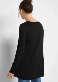 New Langarm-Shirt aus softer Viskose Damen Nachhaltigere Materialien|Shirts & Tops
