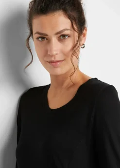 New Langarm-Shirt aus softer Viskose Damen Nachhaltigere Materialien|Shirts & Tops