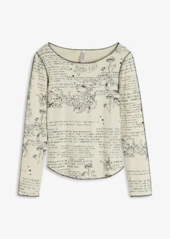 Hot Langarmshirt aus softer Viskose Damen Shirts & Tops