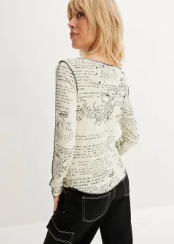 Hot Langarmshirt aus softer Viskose Damen Shirts & Tops