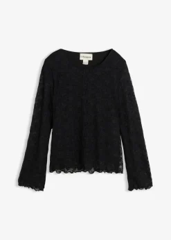 Kinder bonprix Mädchen 9-16 Jahre·Shirts & Blusen|Langarmshirt aus Spitze