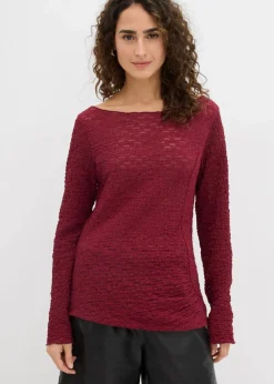 Damen bonprix Shirts & Tops|Langarmshirt aus Spitze