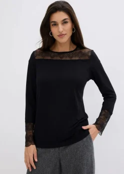 Damen bonprix Shirts & Tops|Langarmshirt aus Viskose