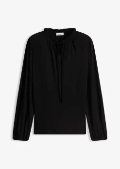 Hot Langarmshirt aus Viskose-Mix Damen Nachhaltigere Materialien|Shirts & Tops