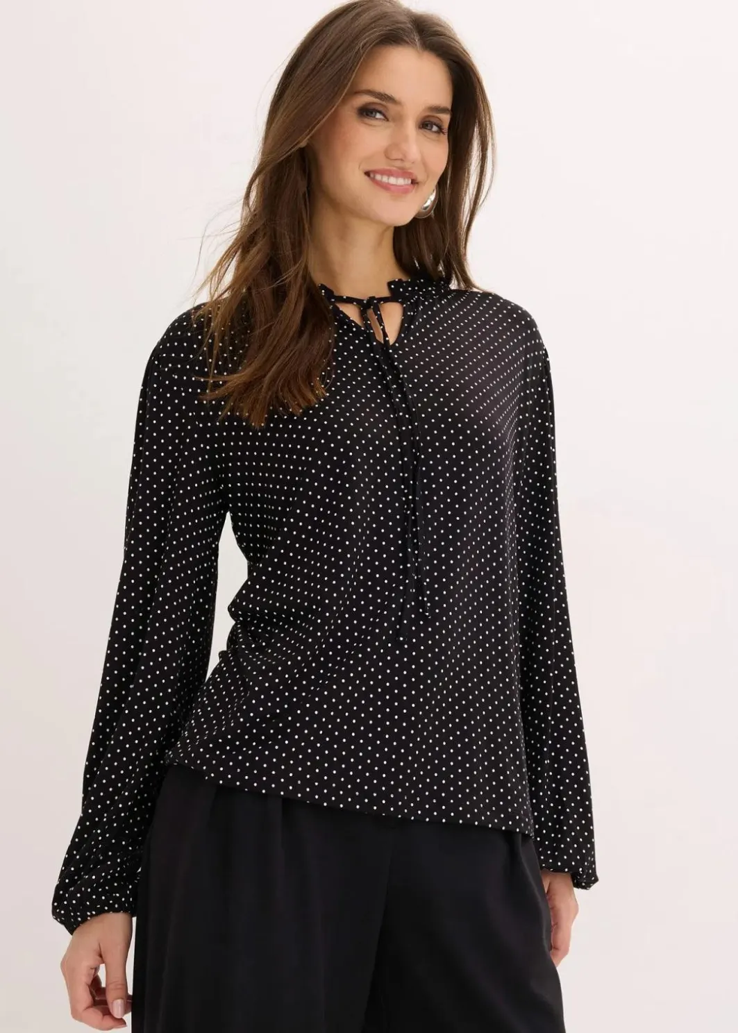 Sale Langarmshirt aus Viskose-Mix Damen Shirts & Tops|Nachhaltigere Materialien