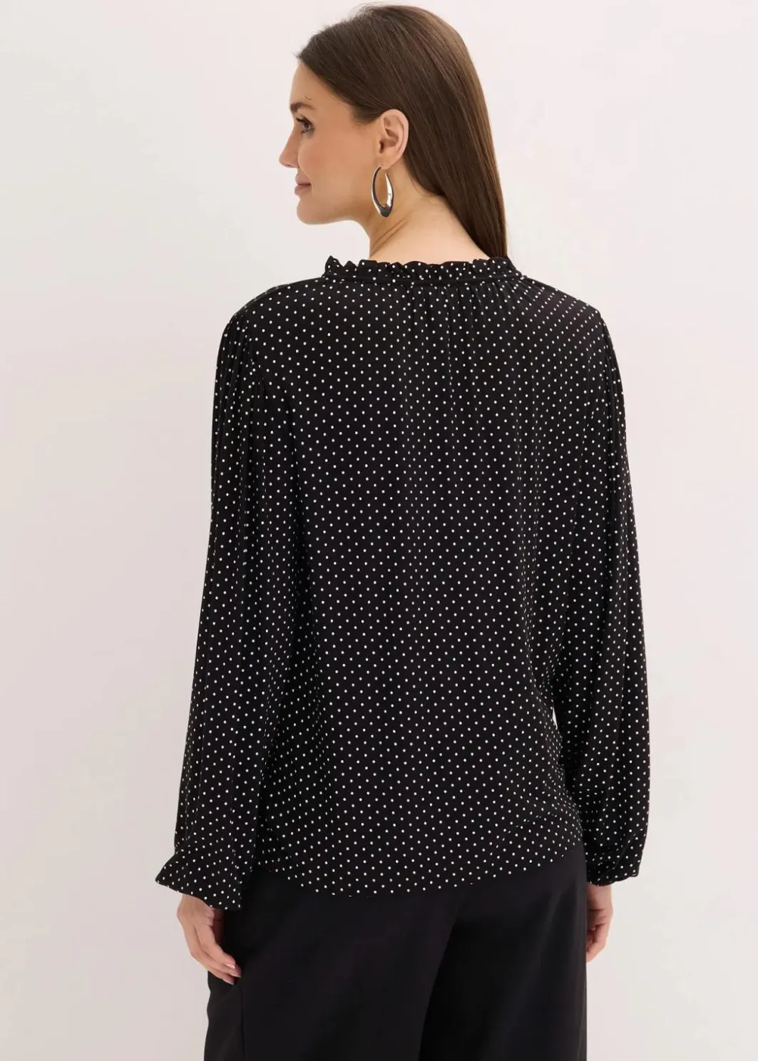Sale Langarmshirt aus Viskose-Mix Damen Shirts & Tops|Nachhaltigere Materialien