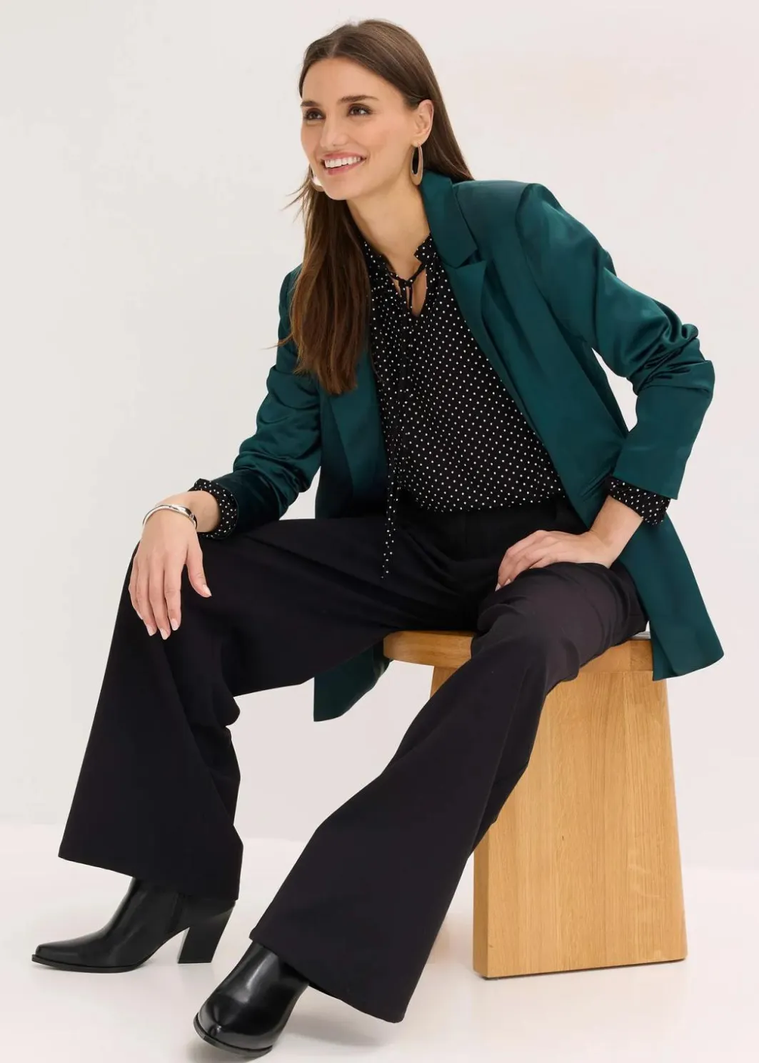 Sale Langarmshirt aus Viskose-Mix Damen Shirts & Tops|Nachhaltigere Materialien