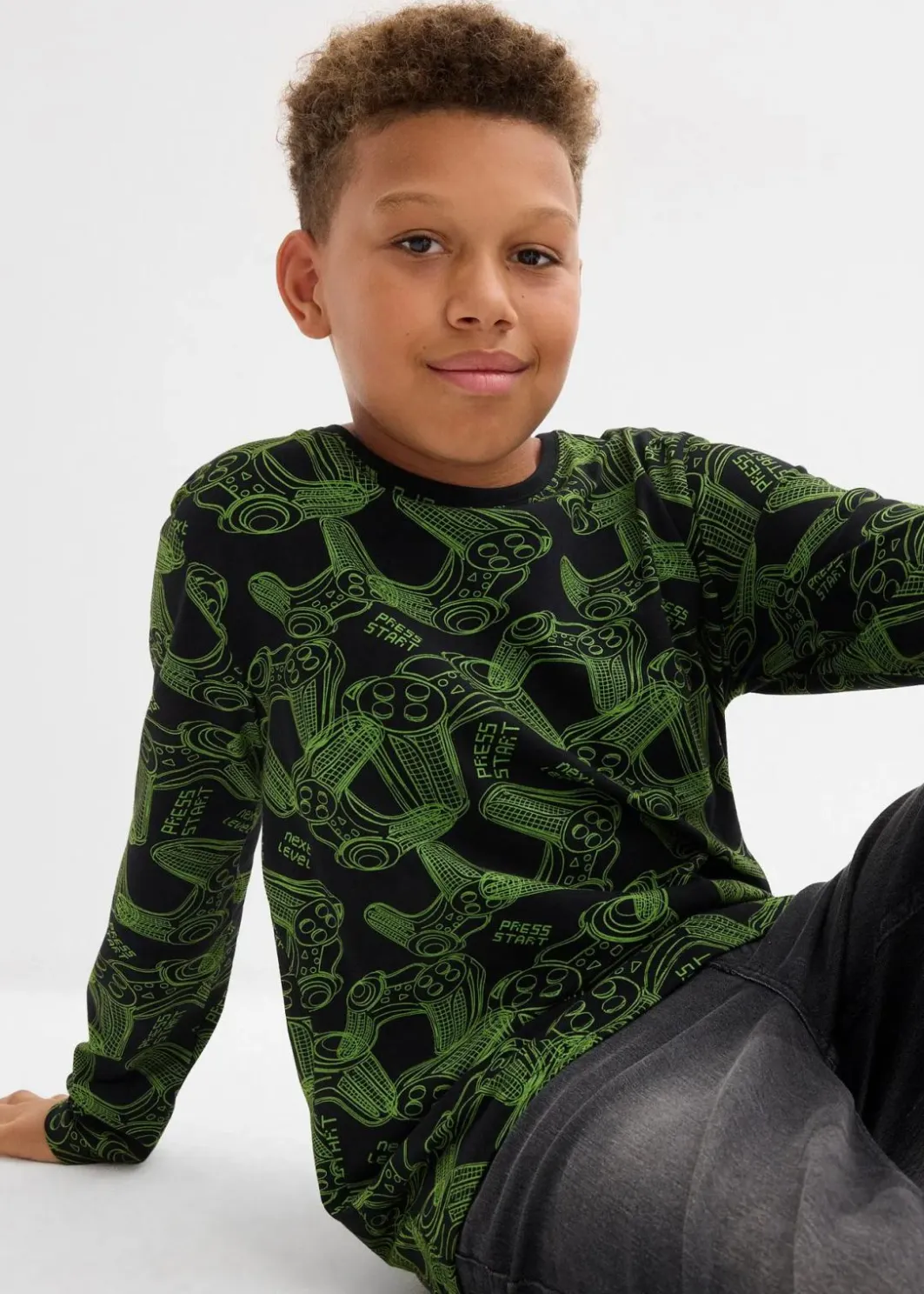 Hot Langarmshirt aus weichem Bio-Baumwoll-Mix (3er Pack) Kinder Jungen 9-16 Jahre·Mehrfachpacks|Jungen 9-16 Jahre·Shirts