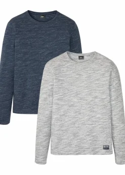 Herren bonprix Große Größen|Basics|Langarmshirt (2er Pack)