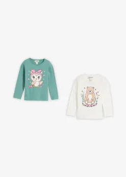 Clearance Langarmshirt (2er Pack) Kinder Mädchen 2-8 Jahre·Nachhaltigere Materialien|Mädchen 9-16 Jahre·Nachhaltigere Materialien