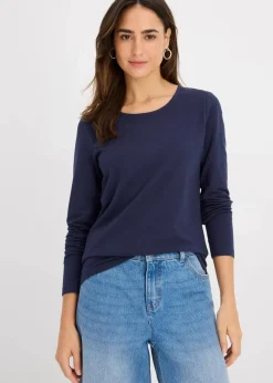 Damen bonprix Shirts & Tops|Basics|Langarmshirt (2er Pack)