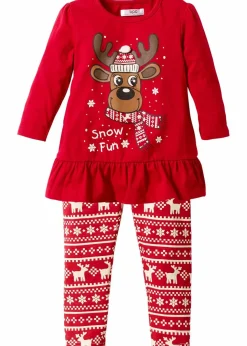 Best Langarmshirt+ Leggings aus reiner Bio-Baumwolle (2-tlg. Set) Kinder Mädchen 2-8 Jahre·Nachhaltigere Materialien|Mädchen 9-16 Jahre·Nachhaltigere Materialien