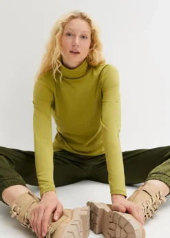 Online Langarmshirt mit reiner Bio-Baumwolle Damen Shirts & Tops|Basics
