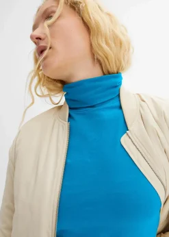 Damen bonprix Shirts & Tops|Basics|Langarmshirt mit reiner Bio-Baumwolle