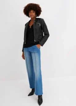 Damen bonprix Shirts & Tops|Langarmshirt mit Accessoire