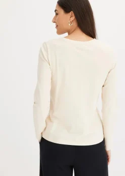 Damen bonprix Shirts & Tops|Langarmshirt mit Bio-Baumwolle