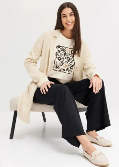 Damen bonprix Shirts & Tops|Langarmshirt mit Bio-Baumwolle