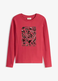 Damen bonprix Shirts & Tops|Langarmshirt mit Bio-Baumwolle