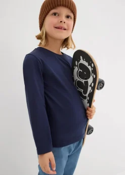 Kinder bonprix Jungen 2-8 Jahre·Shirts|Jungen 2-8 Jahre·Mehrfachpacks|Langarmshirt mit Bio-Baumwolle (3er Pack)
