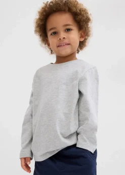 Kinder bonprix Jungen 2-8 Jahre·Nachhaltigere Materialien|Jungen 2-8 Jahre·Mehrfachpacks|Langarmshirt mit Bio-Baumwolle (3er Pack)