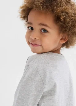 Kinder bonprix Jungen 2-8 Jahre·Nachhaltigere Materialien|Jungen 2-8 Jahre·Mehrfachpacks|Langarmshirt mit Bio-Baumwolle (3er Pack)