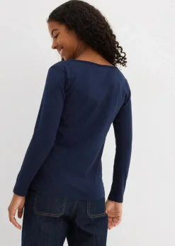 Kinder bonprix Mädchen 9-16 Jahre·Mehrfachpacks|Mädchen 9-16 Jahre·Shirts & Blusen|Langarmshirt mit Bio-Baumwolle (2er Pack)