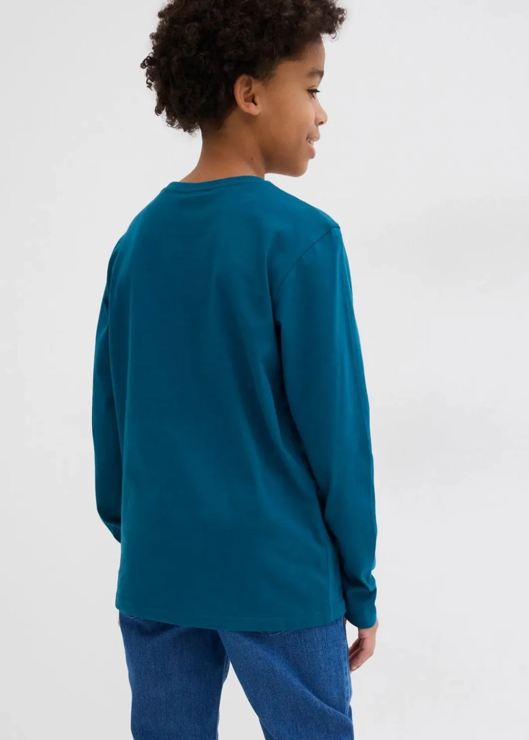 Kinder bonprix Jungen 9-16 Jahre·Mehrfachpacks|Jungen 9-16 Jahre·Bademode|Langarmshirt mit Bio-Baumwolle (3er Pack)