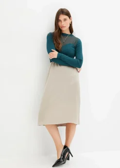 Damen bonprix Shirts & Tops|Langarmshirt mit Mesh