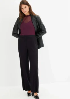Damen bonprix Shirts & Tops|Langarmshirt mit Mesh