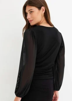 Online Langarmshirt mit Mesh Damen Nachhaltigere Materialien|Shirts & Tops
