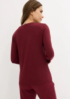 Discount Langarmshirt mit Pailletten Damen Shirts & Tops