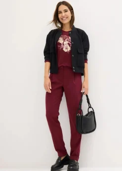 Discount Langarmshirt mit Pailletten Damen Shirts & Tops