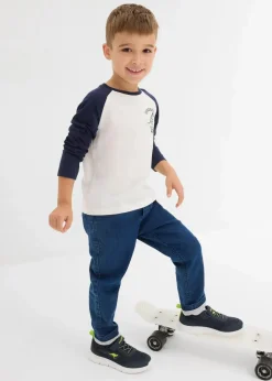 Kinder bonprix Jungen 2-8 Jahre·Nachhaltigere Materialien|Jungen 2-8 Jahre·Shirts|Langarmshirt mit Raglanärmeln aus reiner Bio-Baumwolle