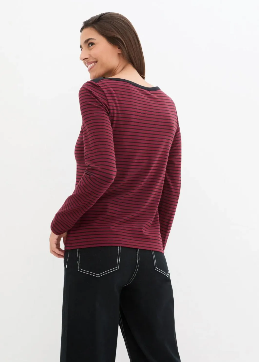 Langarmshirt mit reiner Bio-Baumwolle Damen Nachhaltigere Materialien|Shirts & Tops