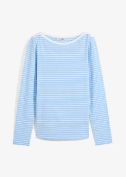Damen bonprix Nachhaltigere Materialien|Shirts & Tops|Langarmshirt mit reiner Bio-Baumwolle