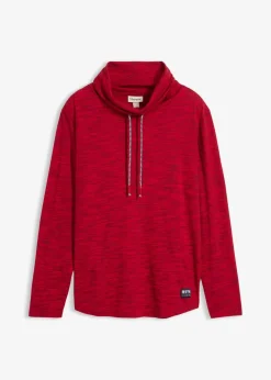 Herren bonprix Basics|Sportbekleidung|Langarmshirt mit Schalkragen