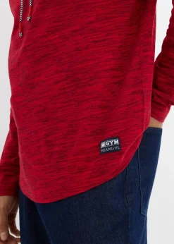 Herren bonprix Basics|Sportbekleidung|Langarmshirt mit Schalkragen