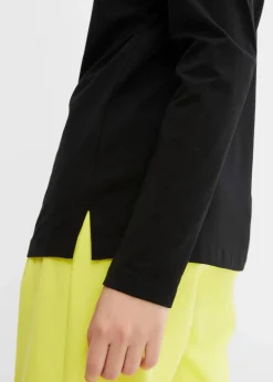 Damen bonprix Shirts & Tops|Langarmshirt mit Ösen