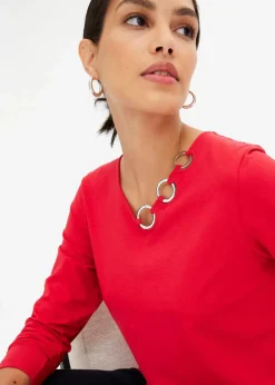 Langarmshirt mit Ösen Damen Shirts & Tops